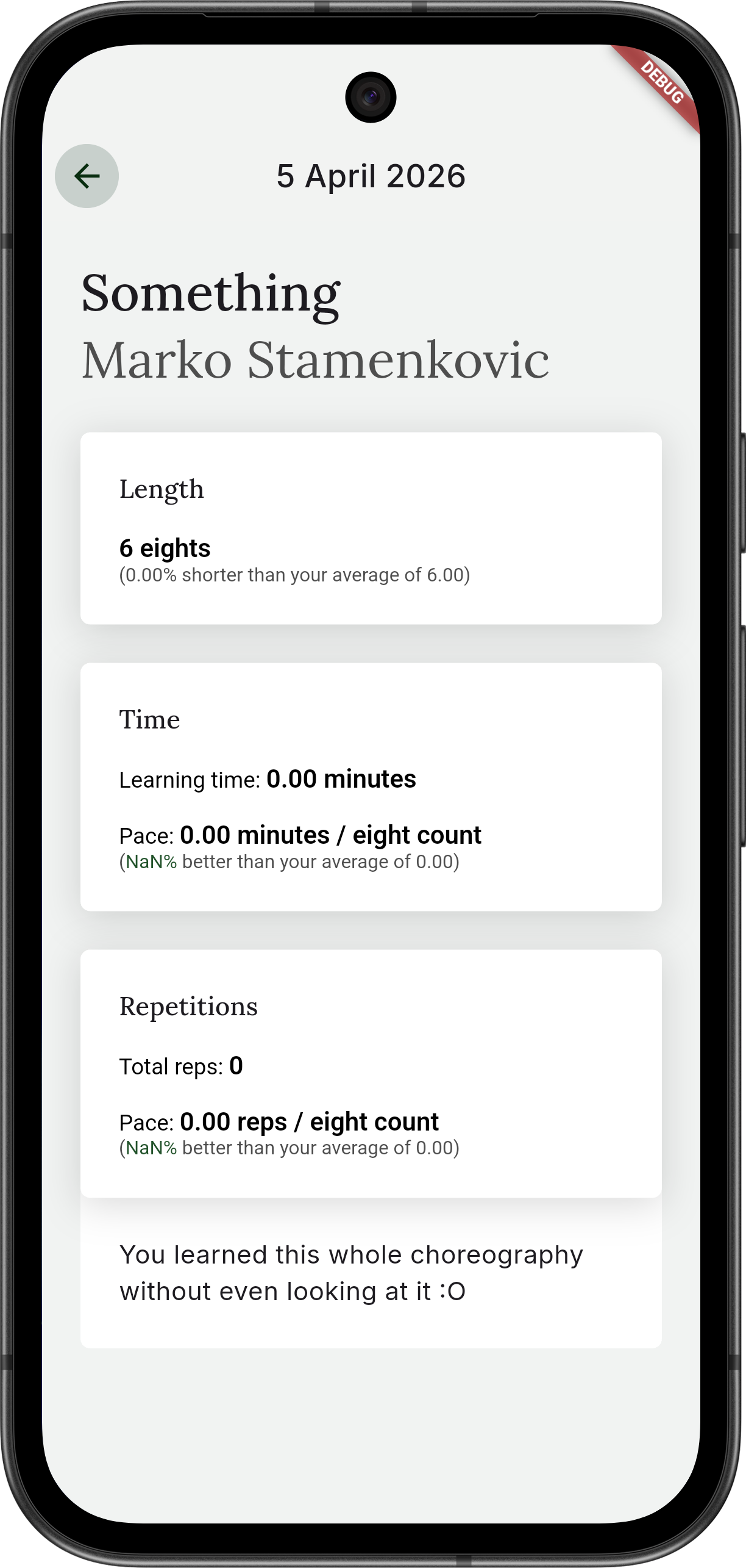 Moventum Performance Dashboard Phone Mockup
